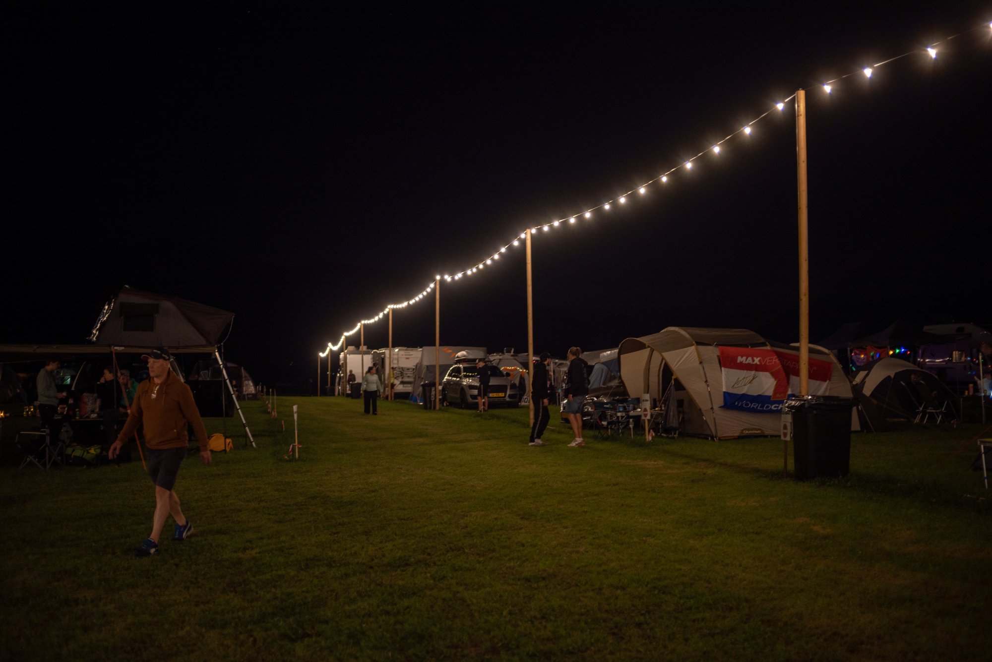 <p>Lights make the camp safe and cozy.</p>
